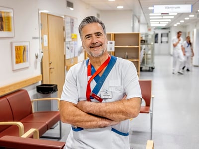 Amir Sedigh, överläkare och sektionschef för transplantationsverksamheten vid Akademiska sjukhuset.
